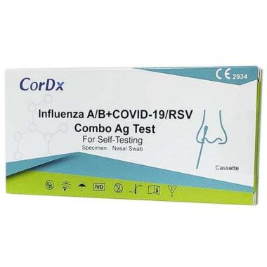 SELF CARD TEST COMBO COVID19 & INFLUENZA A/B Η1Ν1 1ΤΜΧ